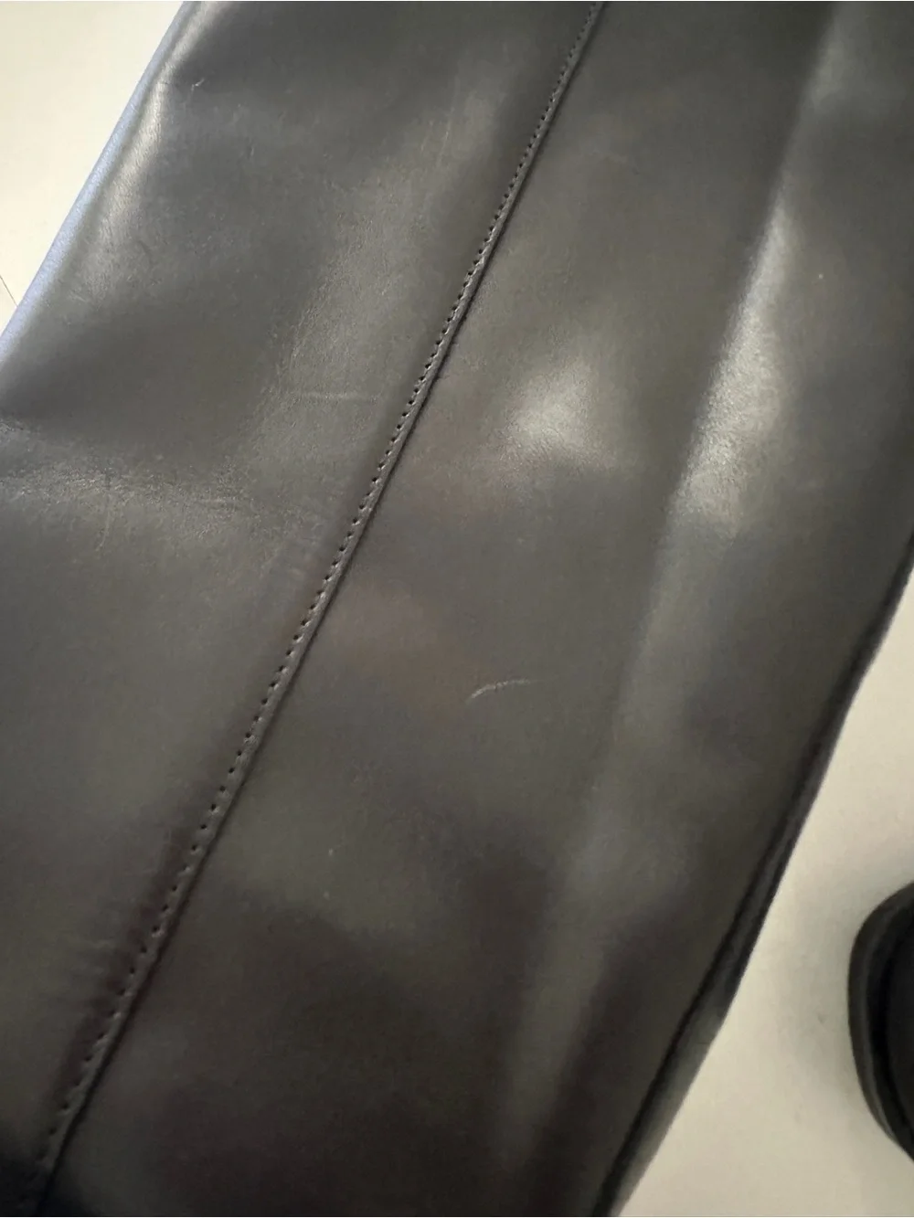 Stuart Weitzman Shore Black Leather Boots Size 7.5 New with box
